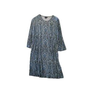 J.JILL Wearever Collection Soft Stretch Paisley Casual Dress Size Medium